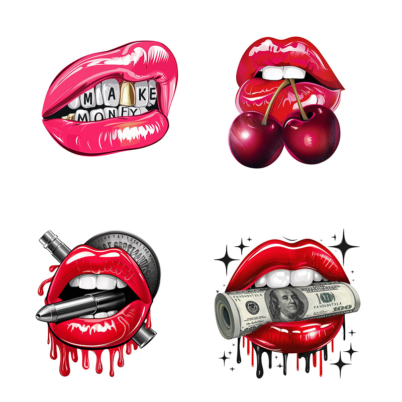 Home Bathroom Floor Tiles - KT79 # Muursticker Sexy Lippen Sticker