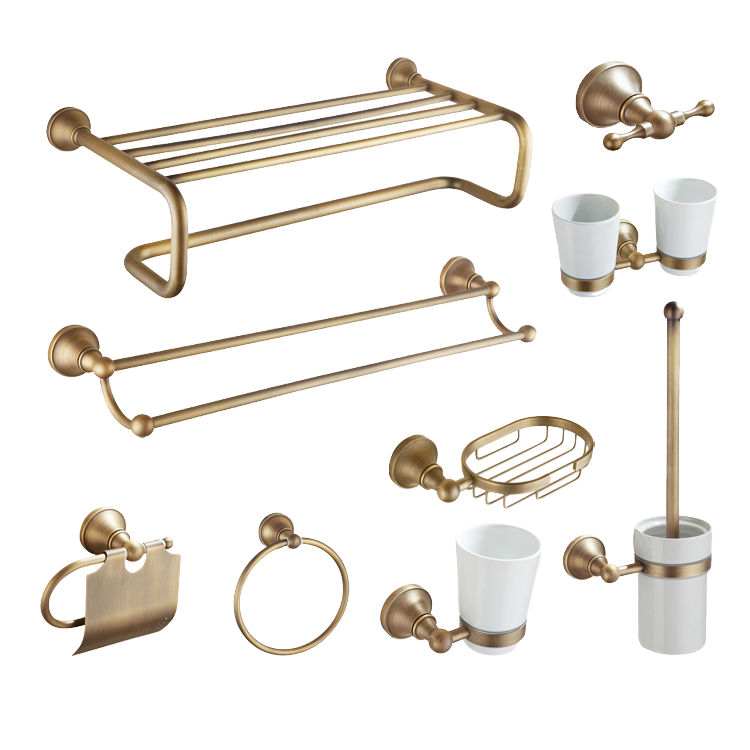 Home Hardware Bathroom Faucets - Groothandel roestvrij staal geborsteld oppervlak badbeslagset