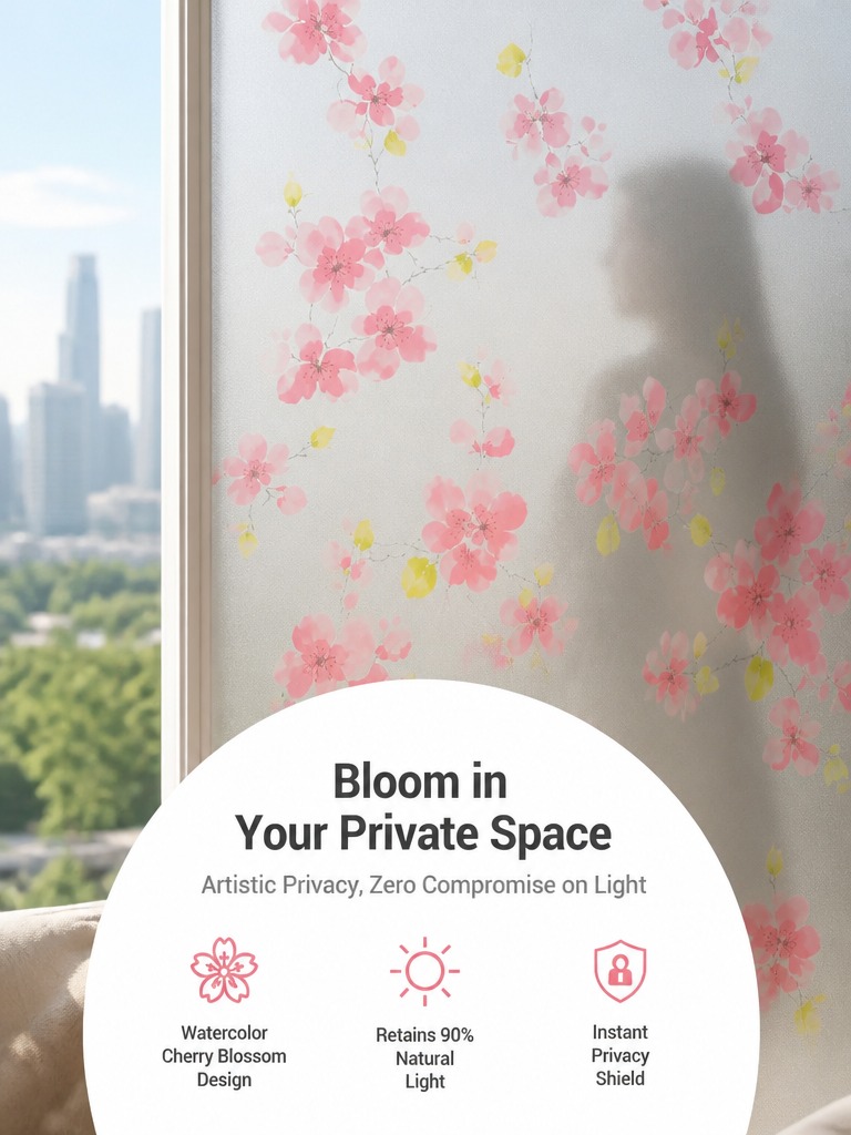 Home Bathroom Window - Frosted Privacy Window Film Doorschijnend lichtblok