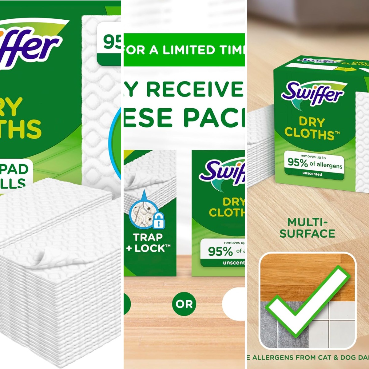 Home Kitchen Bathroom Cleaning - Sweep + Mop, Droge Pads Navulling,