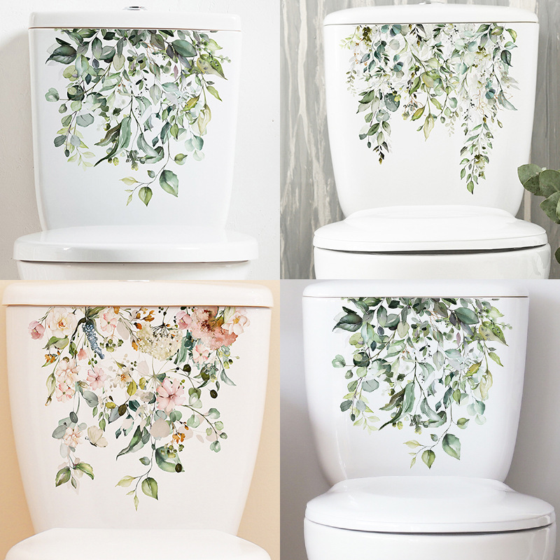 Home Bathroom Remodel - Verse groene plant bladeren badkamer toilet