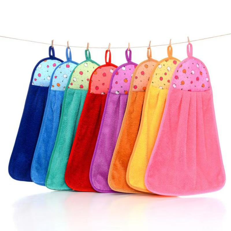 Home Kitchen Bathroom Cleaning - Superabsorberende hangende handdoek Zachte herbruikbare schoonmaakdoek