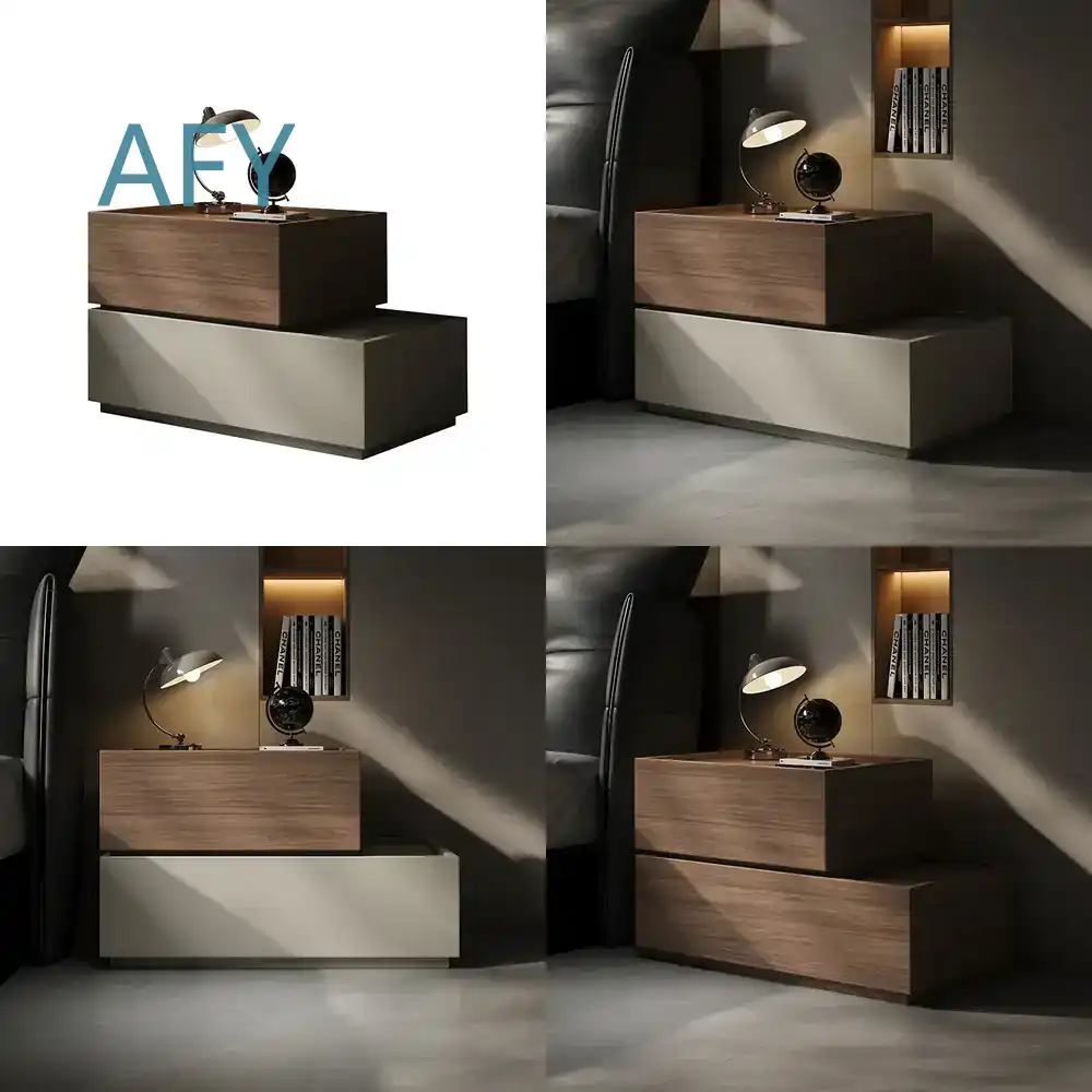 Muji Home Storage - Creatief nachtkastje van massief hout voor