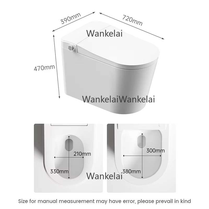 Home Bathroom Ware - Langwerpige warme luchtdrogen Anti-spat Volautomatisch toilet