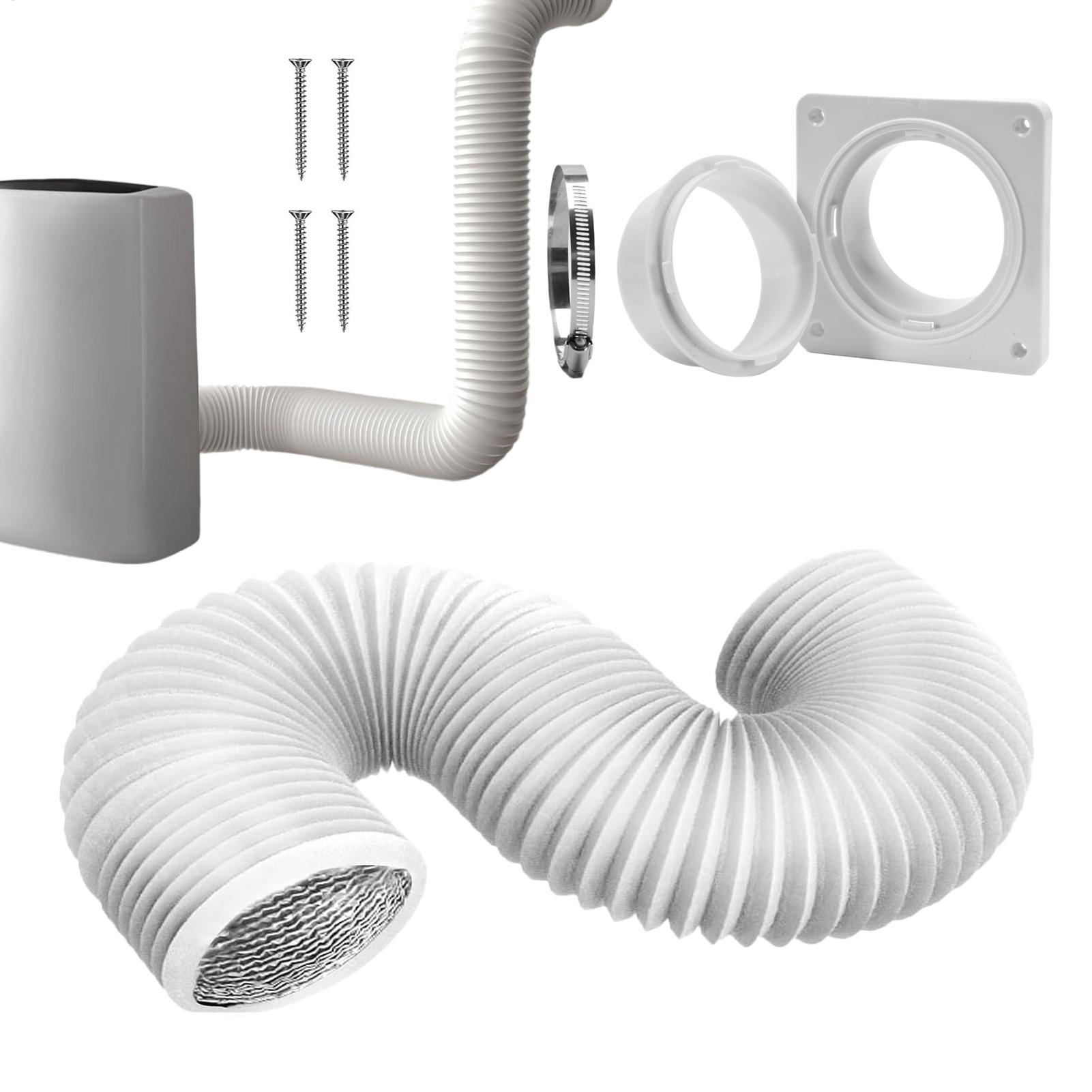 Home Bathroom Vent - Droger Ventilatie Slangplaat Vervanging Draagbare Ac