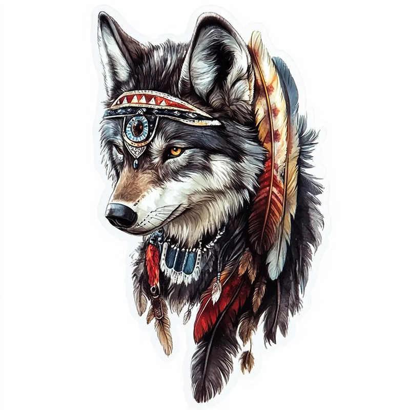 Home Bathroom Floor Tiles - QT36 # 1pc Cool Indian Wolf