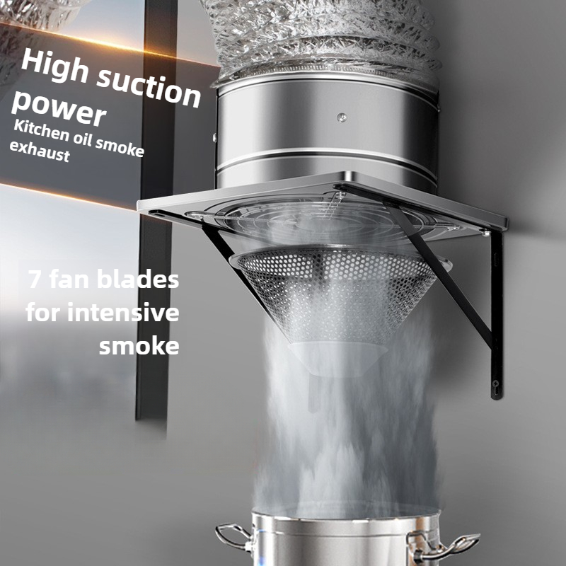 Home Bathroom Vent - 6/8Inch Extractor Ventilatieventilator Afzuigluchtblazer Hoge snelheid