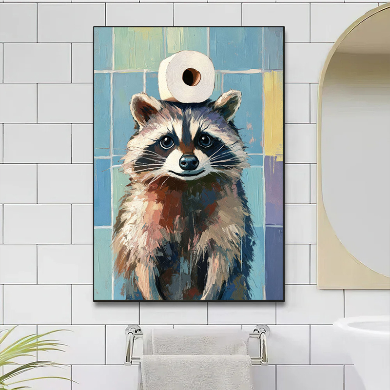 1 stuk frameloze toiletpapier  - Home Bathroom Wallpaper recensie en prijs