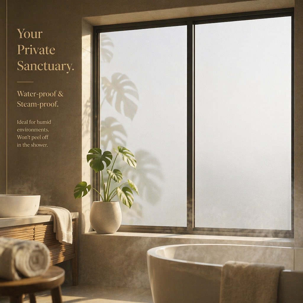 Mat glazenfolie voor privacy,  - Home Bathroom Window recensie en prijs