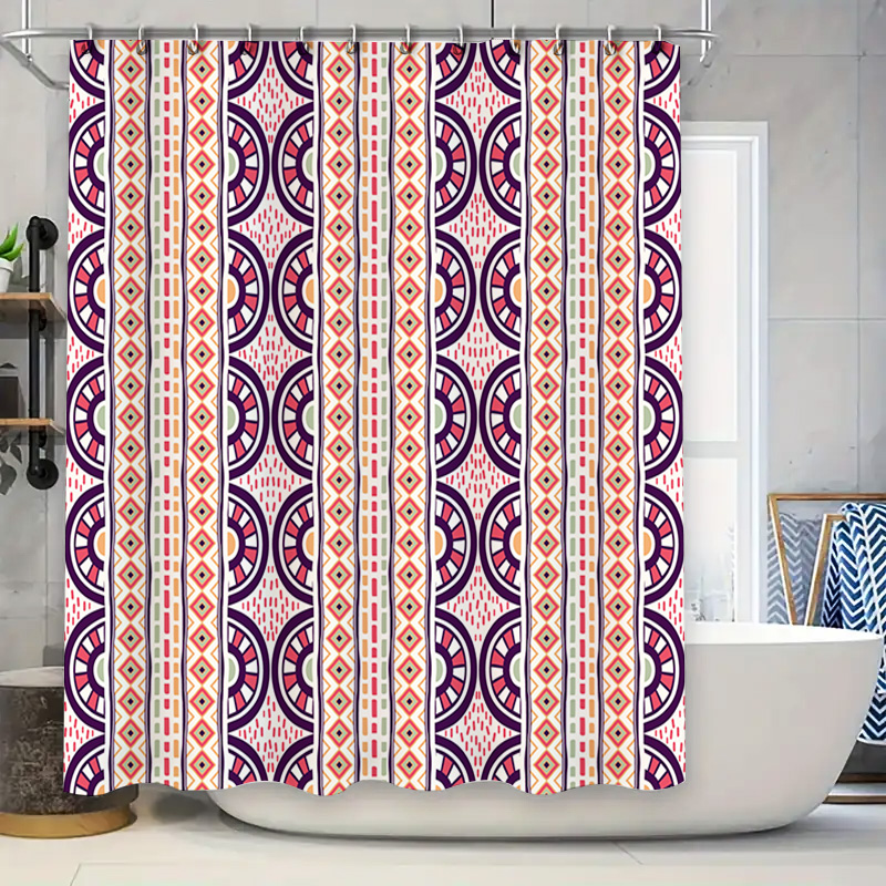 Douchegordijn met patroon Deco - Home Bathroom Reno recensie en prijs