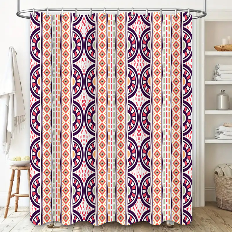 Douchegordijn met patroon Deco - Home Bathroom Reno recensie en prijs