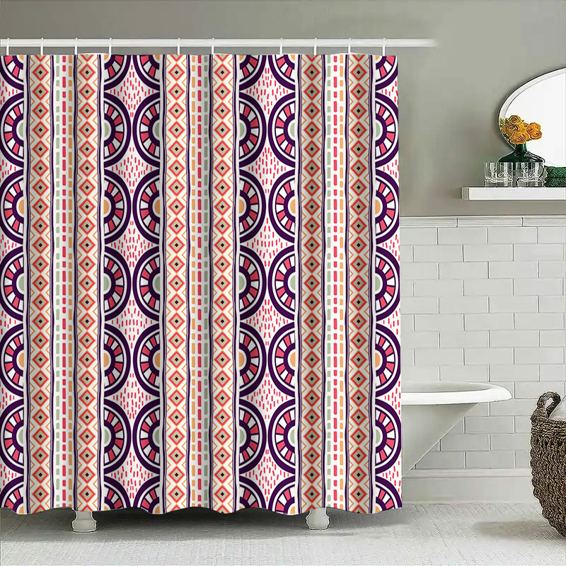 Douchegordijn met patroon Deco - Home Bathroom Reno recensie en prijs
