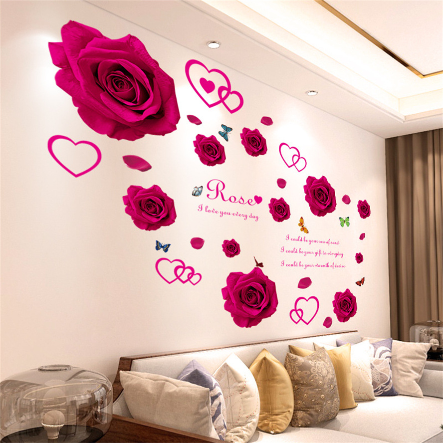 3d Vlinder Bloem Kleurrijke Mu - Home Bathroom Wallpaper recensie en prijs