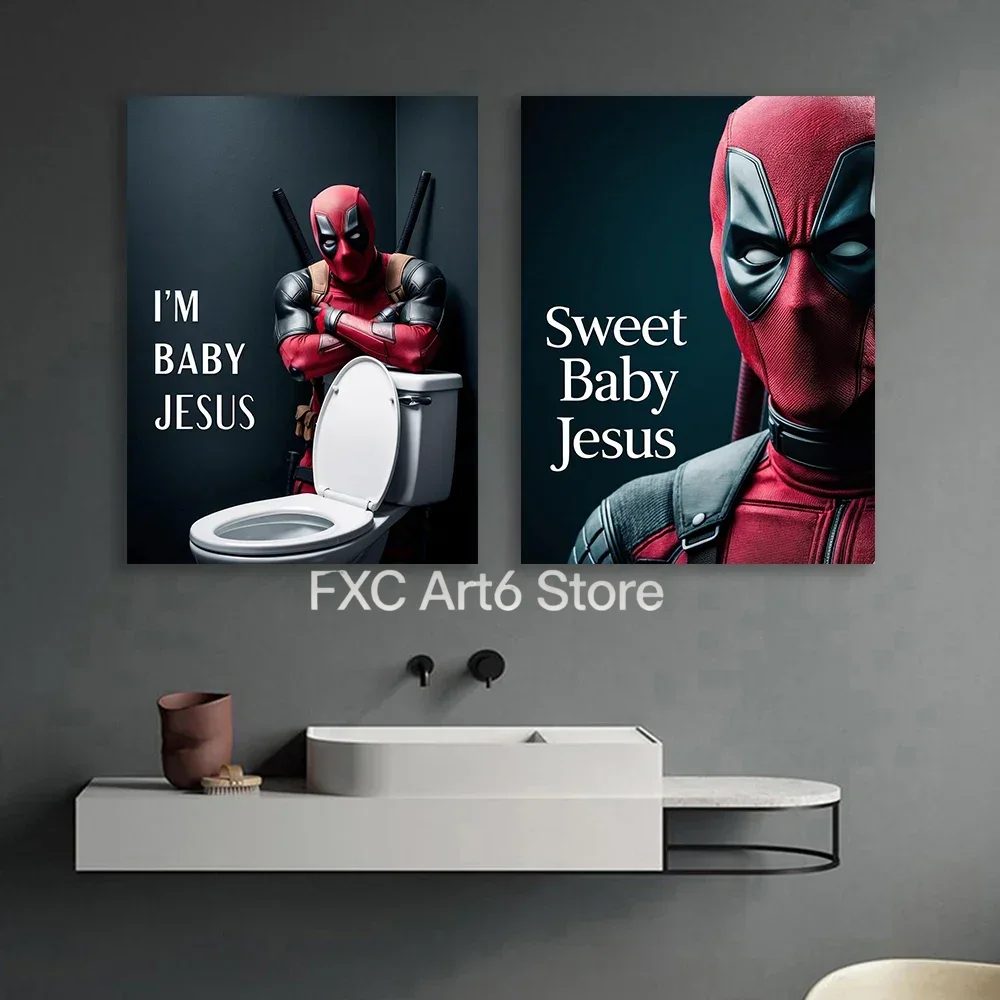 1PC frameloze Deadpool grappig - Home Bathroom Toilet recensie en prijs