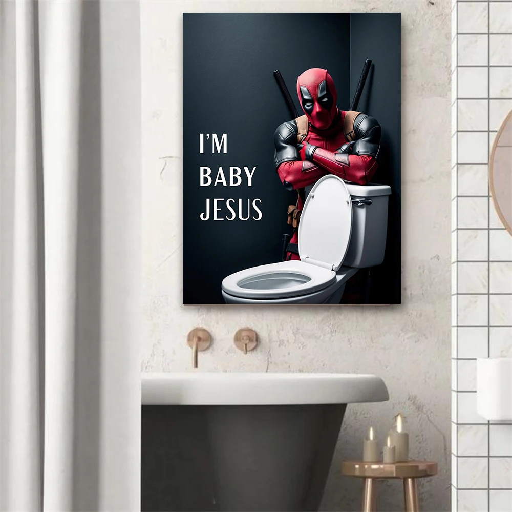 1PC frameloze Deadpool grappig - Home Bathroom Toilet recensie en prijs