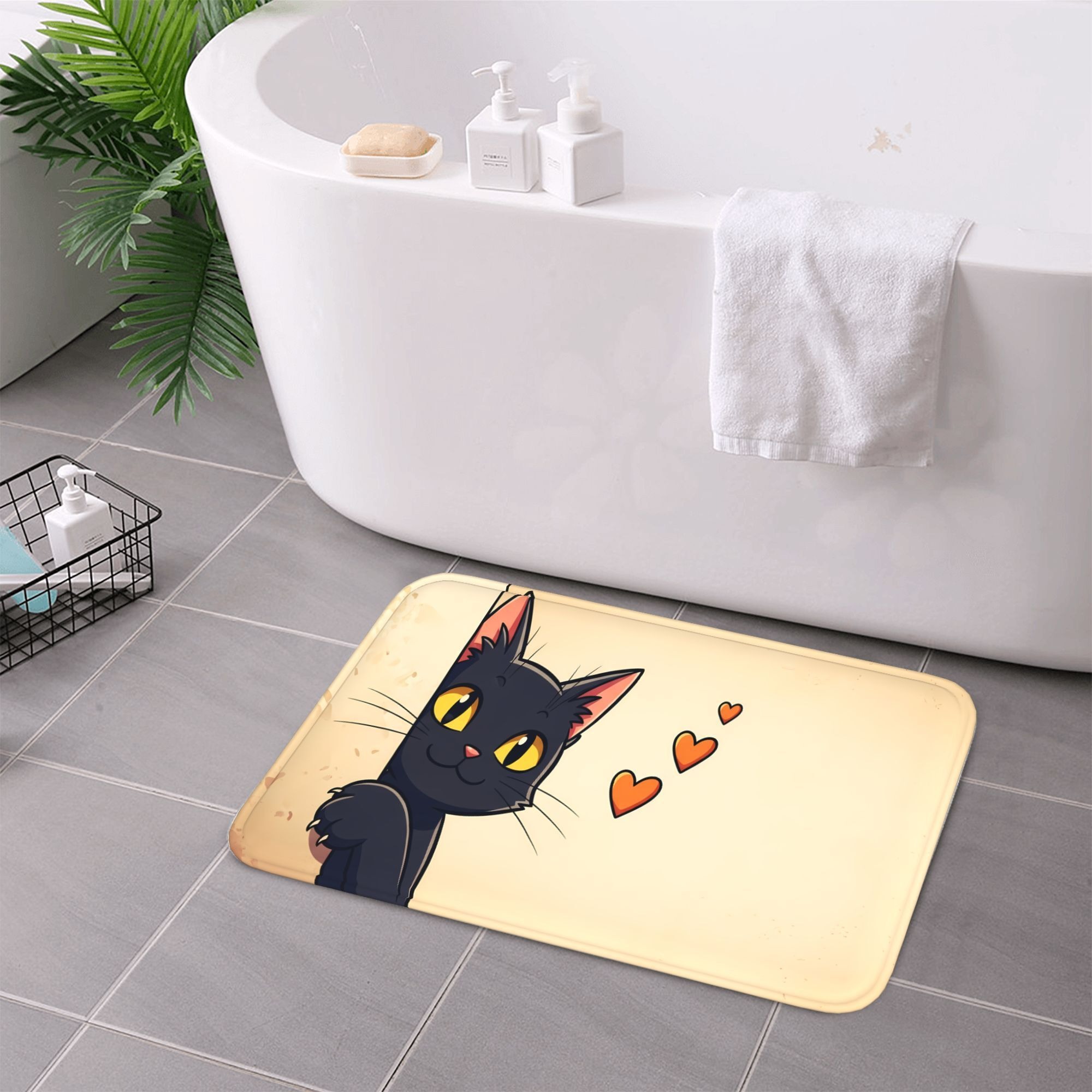 1PC Kat Met Harten Patroon Keu - Home Bathroom Door Design recensie en prijs