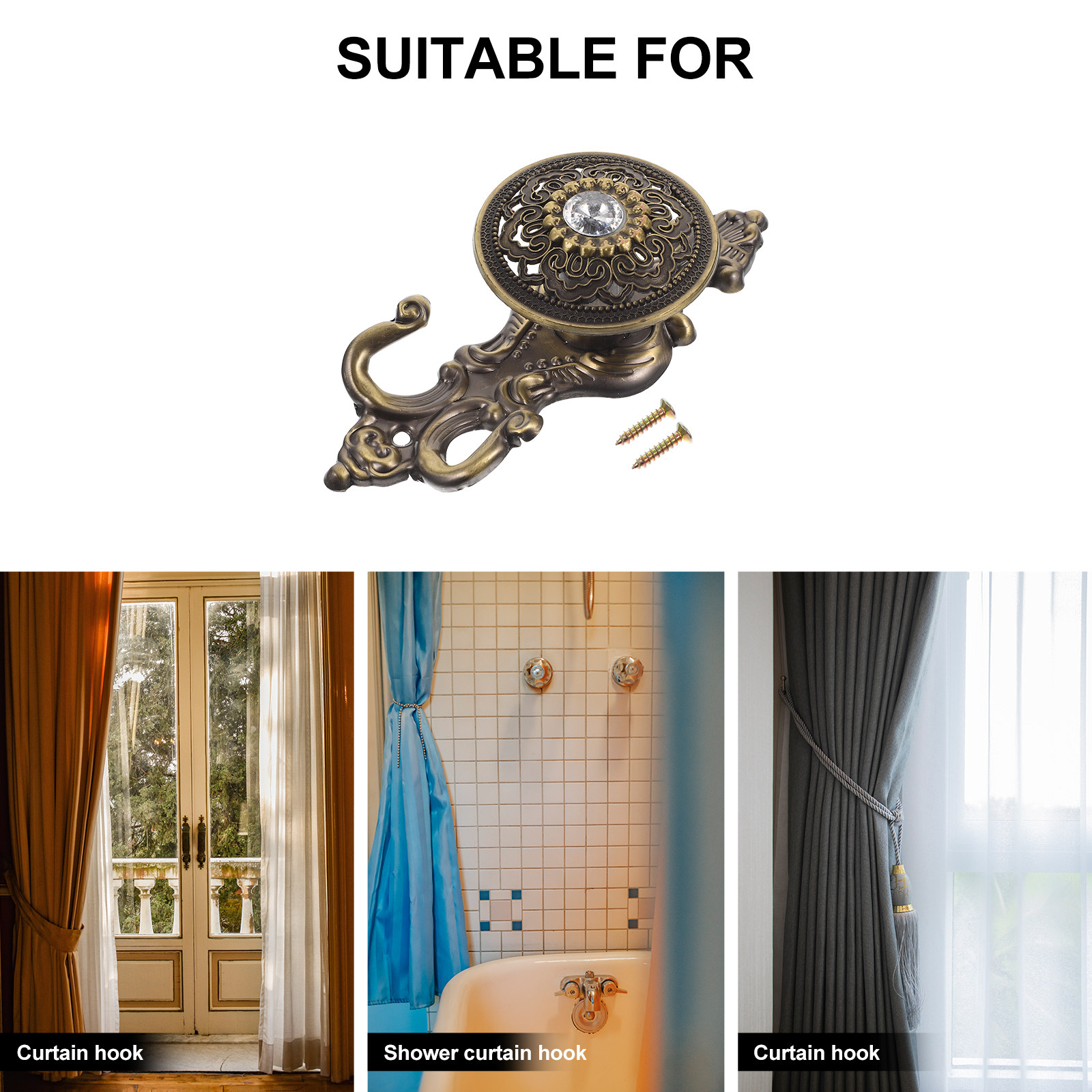 2 stuks elegante retro strass  - Home Bathroom Window recensie en prijs