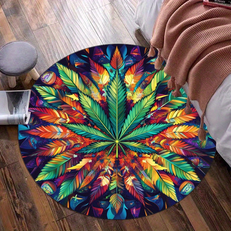 Kleurrijk Feather Mandala Rond - Home Bathroom Door Design recensie en prijs