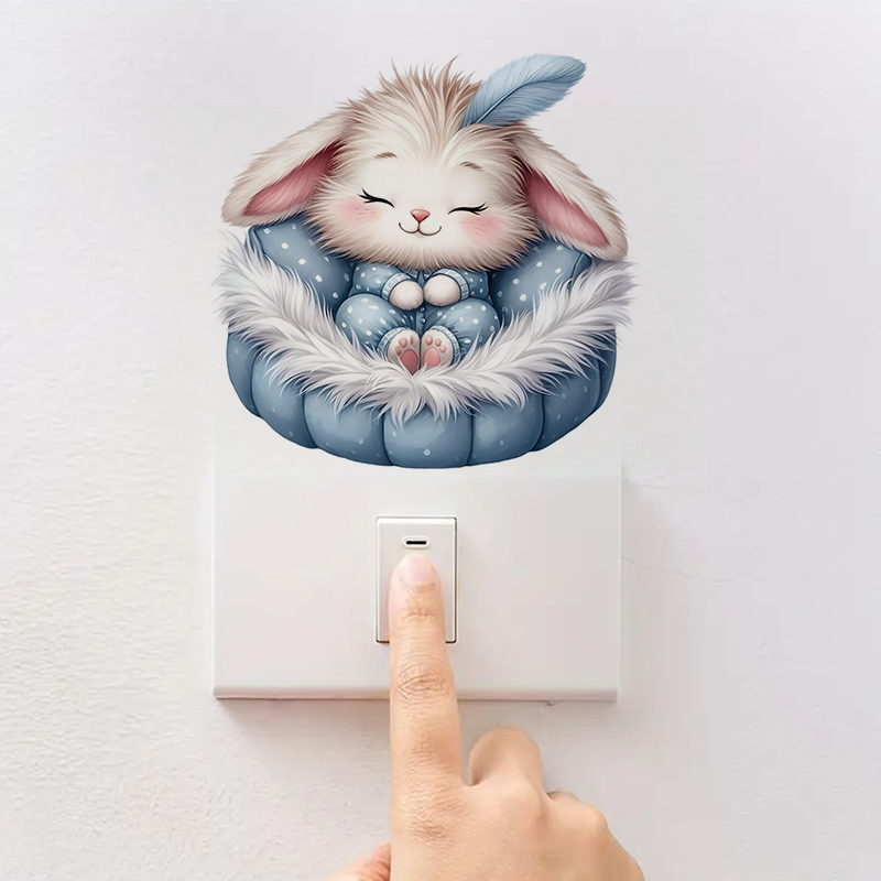 Leuke Sleepy Bunny sticker, wa - Home Bathroom Window recensie en prijs