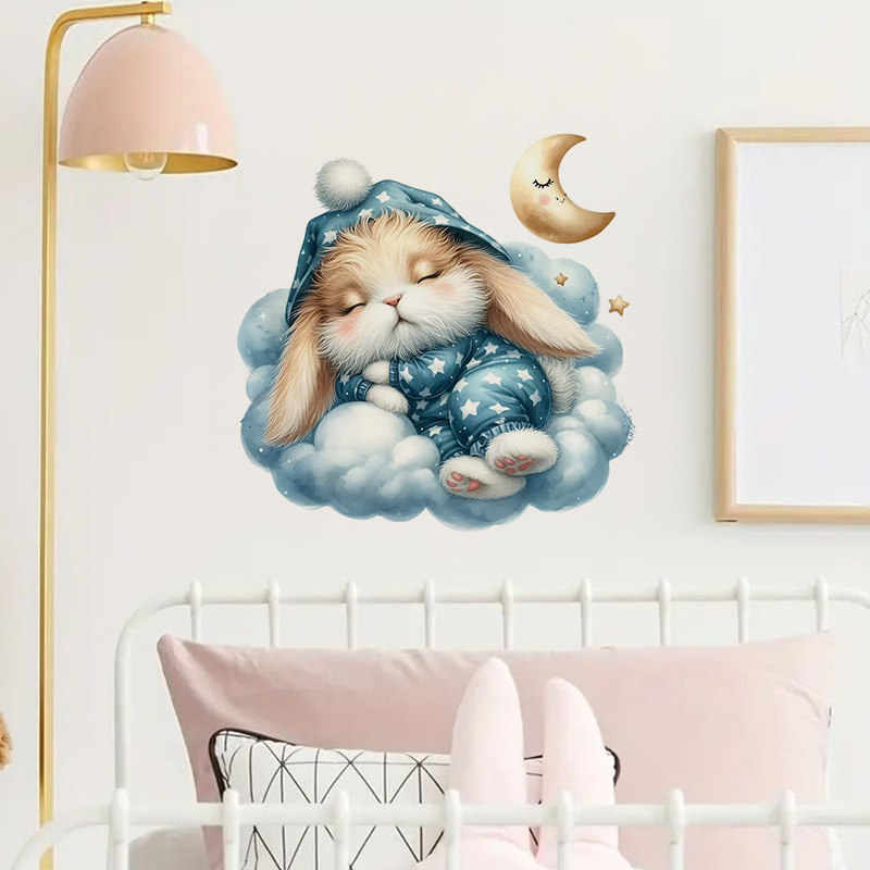 Leuke Sleepy Bunny sticker, wa - Home Bathroom Window recensie en prijs