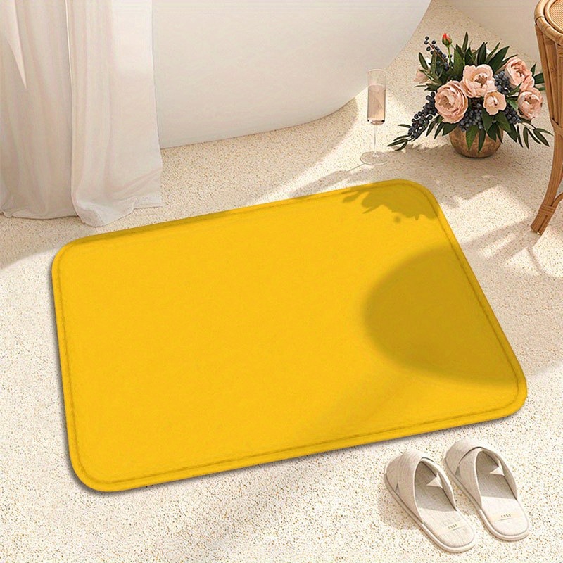 1PC Puur Geel Patroon Deurmatt - Home Bathroom Door Design recensie en prijs