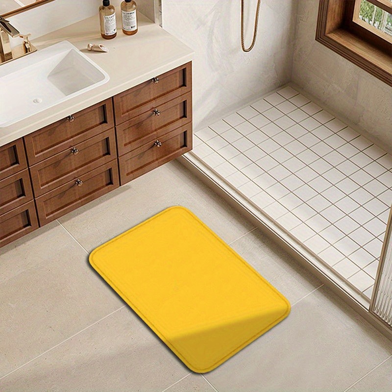 1PC Puur Geel Patroon Deurmatt - Home Bathroom Door Design recensie en prijs