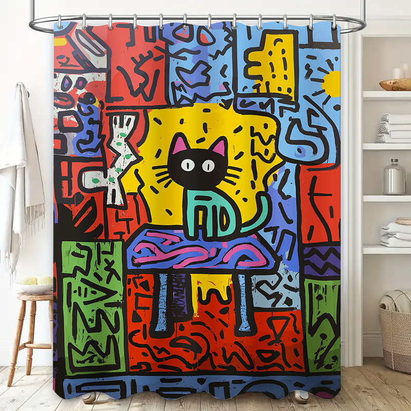 Helder graffiti abstract katte - Home Bathroom Remodel recensie en prijs