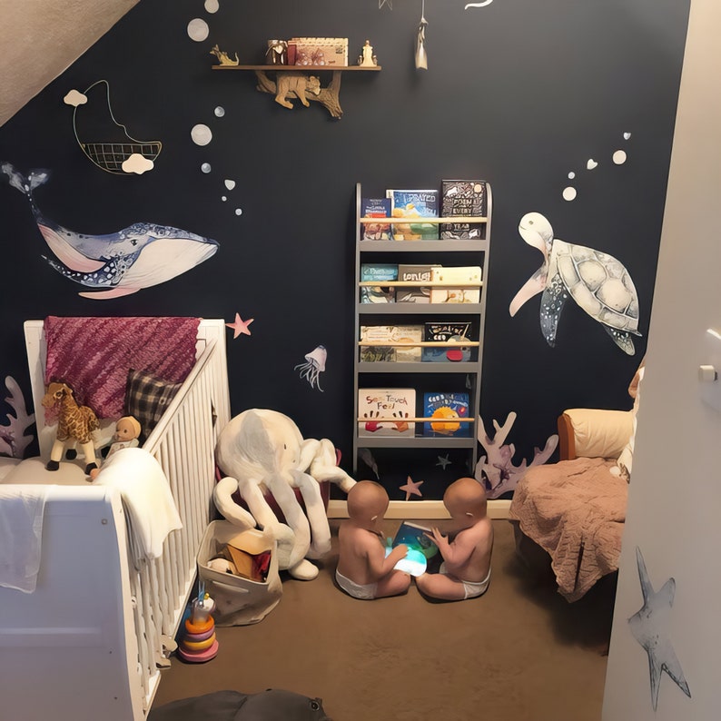 Aquarel zeeleven oceaan muurst - Home Bathroom Floor Tiles recensie en prijs