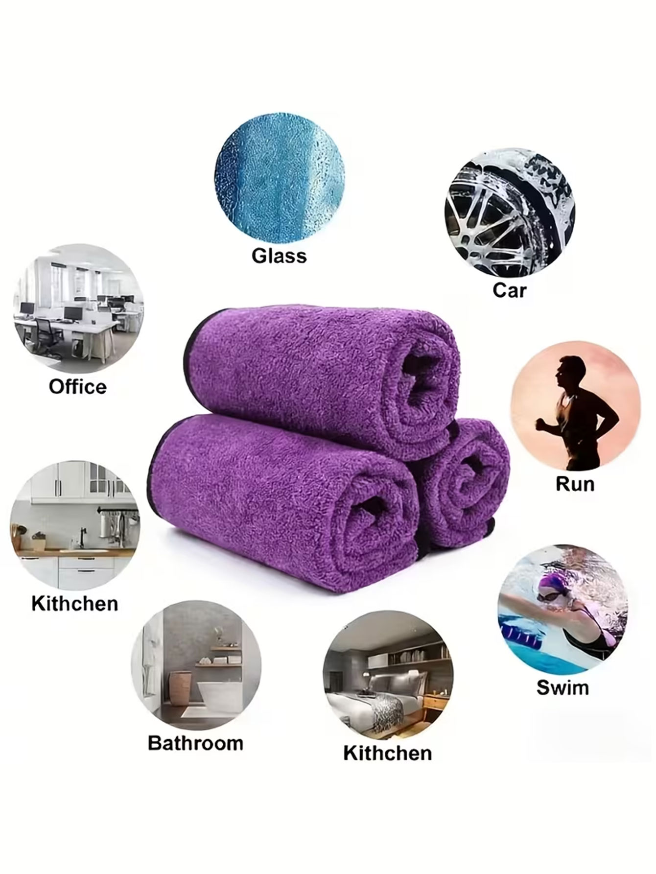 10-pack dubbelzijdige microvez - Home Kitchen Bathroom Cleaning recensie en prijs