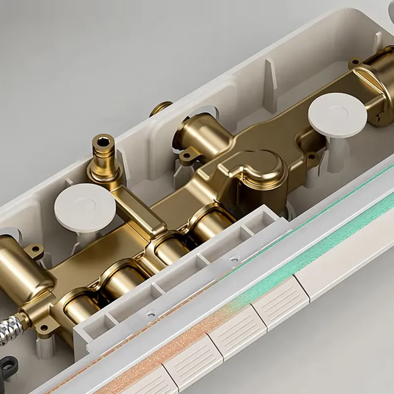 Messing digitale watervaldouch - Home Bathroom Spa recensie en prijs