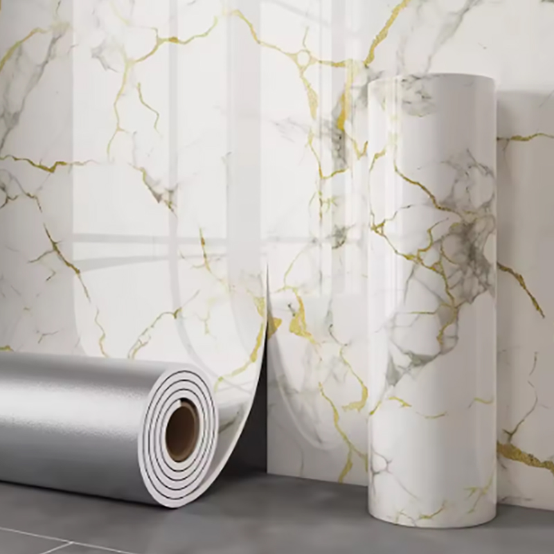 1-rol marmer dik schuim imitat - Home Bathroom Wallpaper recensie en prijs