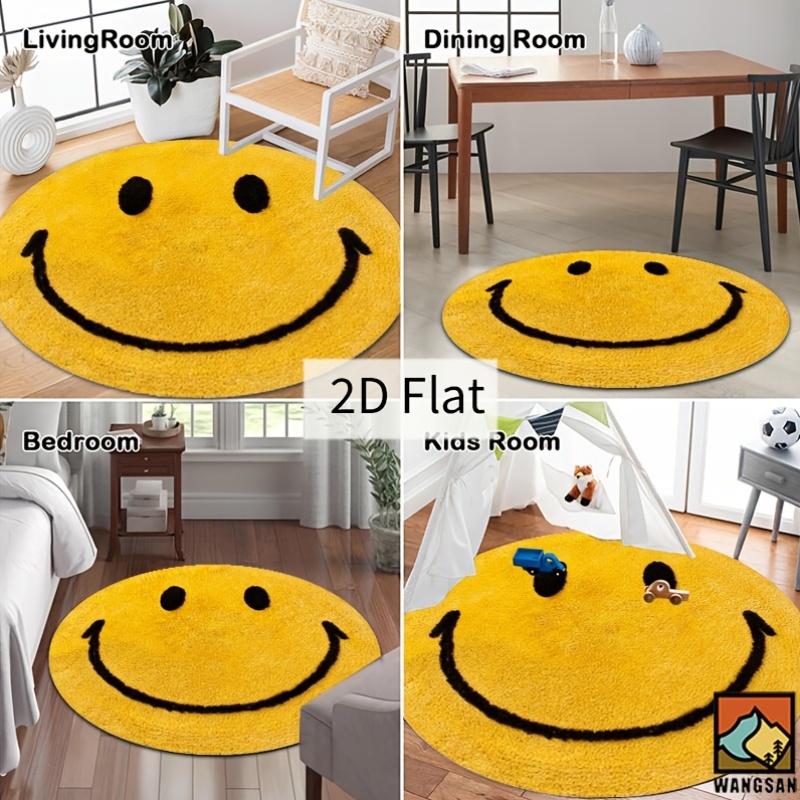 2D rond flanellen vloerkleed m - Home Bathroom Door Design recensie en prijs