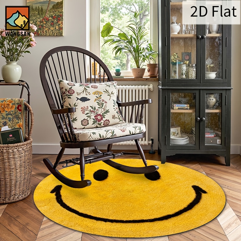 2D rond flanellen vloerkleed m - Home Bathroom Door Design recensie en prijs