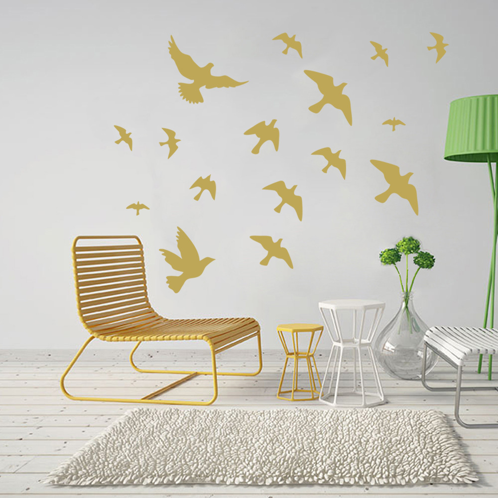 12 Stks/set Vogel Muurstickers - Home Bathroom Floor Tiles recensie en prijs