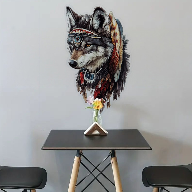 QT36 #   1pc Cool Indian Wolf  - Home Bathroom Floor Tiles recensie en prijs