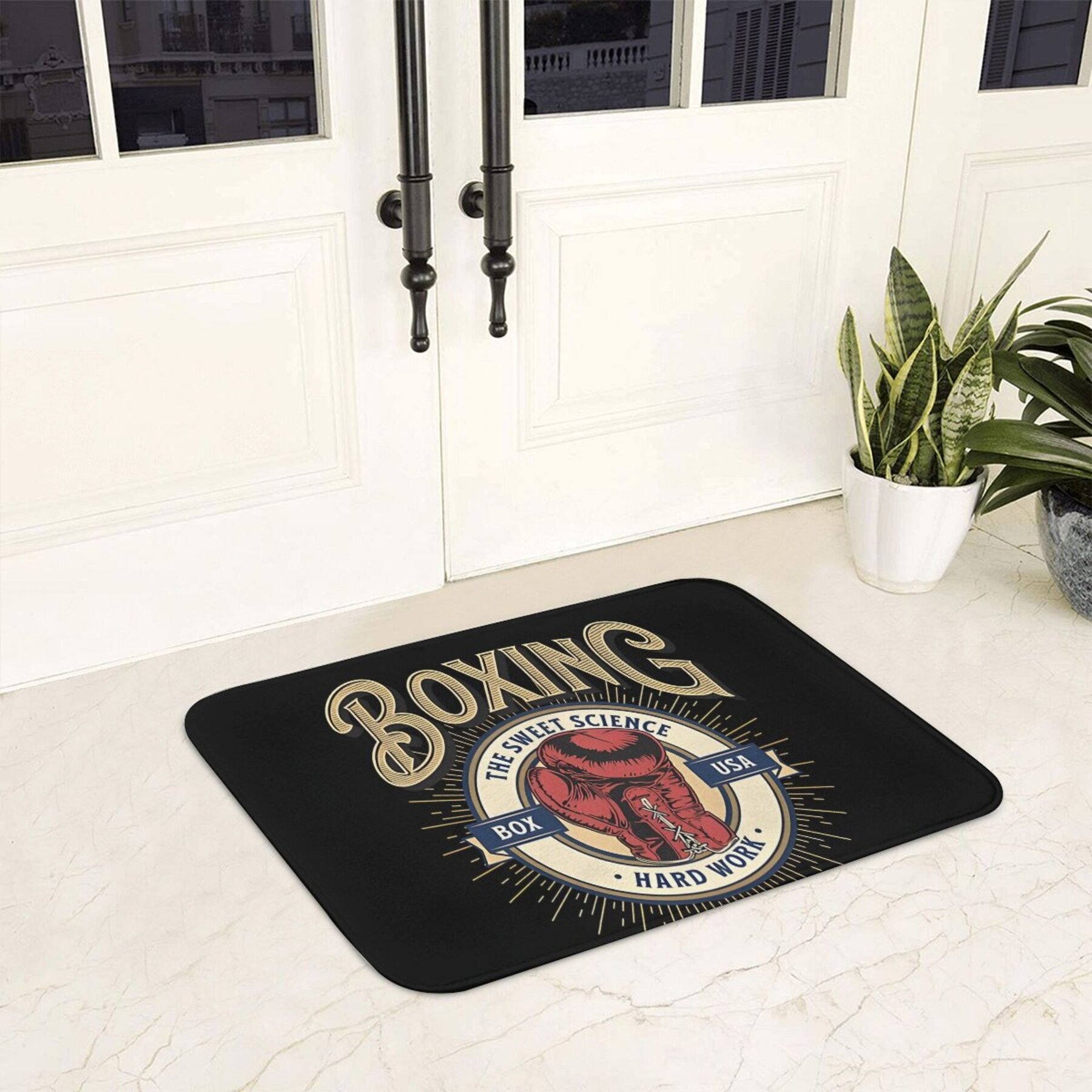 1PC Boksen patroon Deurmatten  - Home Bathroom Door Design recensie en prijs