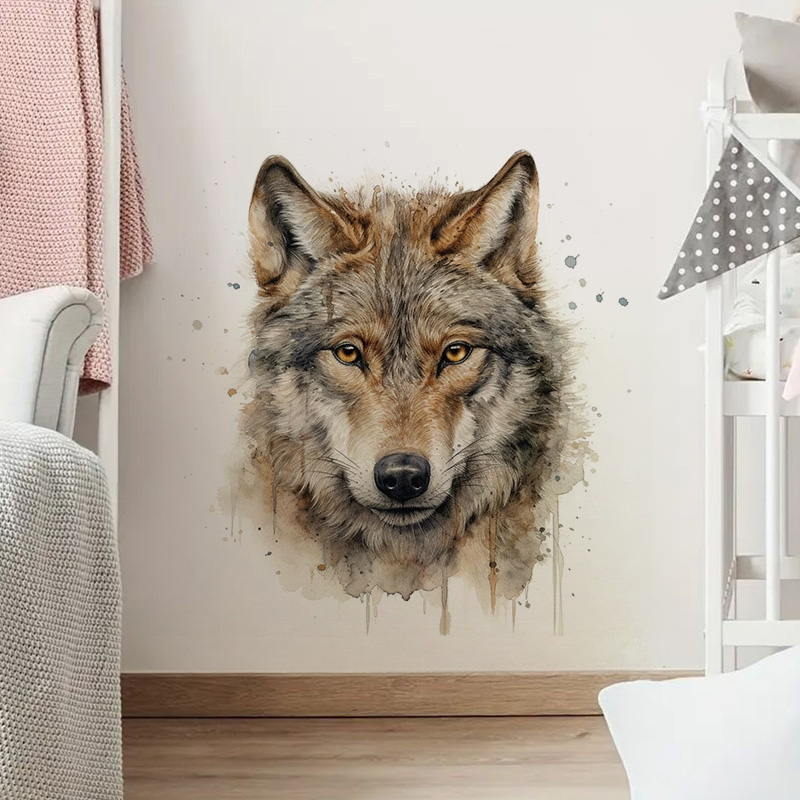 Wolf muurstickers, toiletstick - Home Bathroom Floor Tiles recensie en prijs