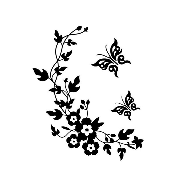 Vlinder Bloem Wijnstok Badkame - Home Bathroom Wallpaper recensie en prijs
