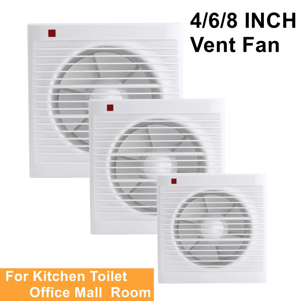4 Inch 6 Inch 8 Inch 220 V Mut - Home Bathroom Vent recensie en prijs