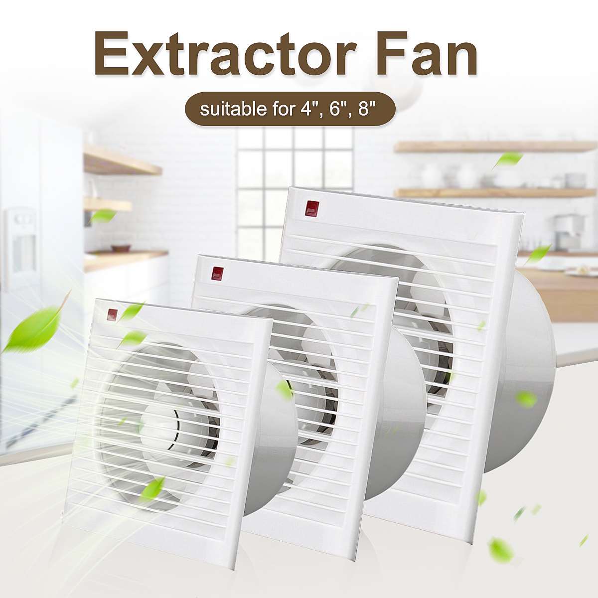 4 Inch 6 Inch 8 Inch 220 V Mut - Home Bathroom Vent recensie en prijs