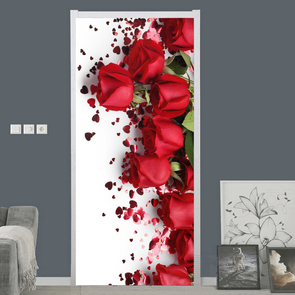 Witte Roos Bloem Behang Voor D - Home Bathroom Door Design recensie en prijs
