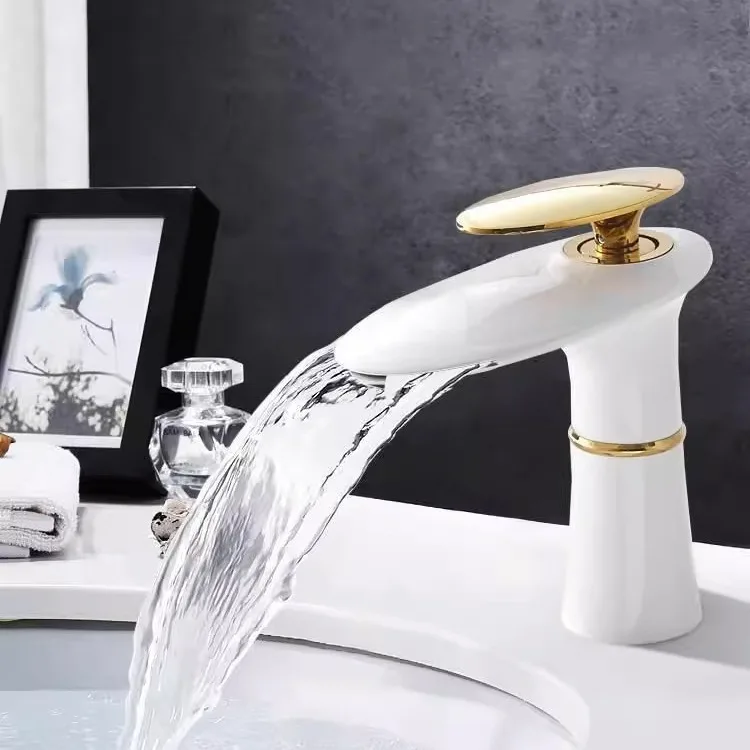 Waterfall wastafelkraan wit go - Home Hardware Bathroom Faucets recensie en prijs