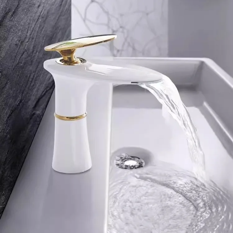 Waterfall wastafelkraan wit go - Home Hardware Bathroom Faucets recensie en prijs
