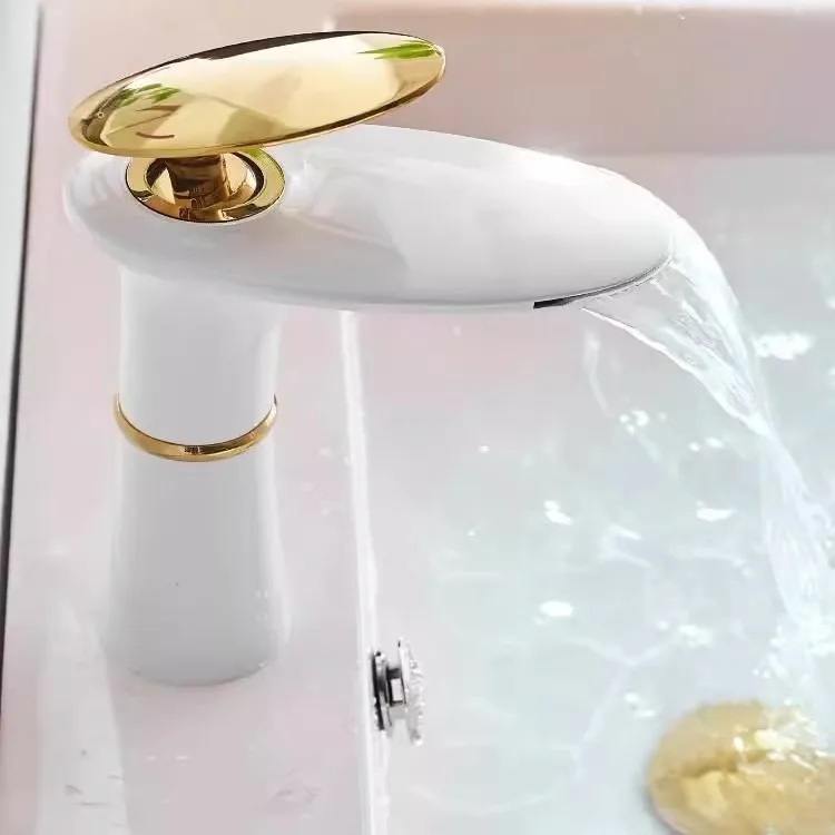 Waterfall wastafelkraan wit go - Home Hardware Bathroom Faucets recensie en prijs